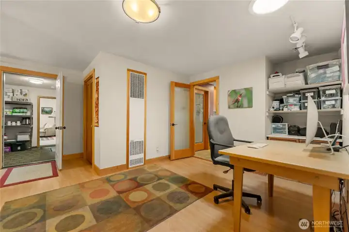 Office area coming from the kitchen