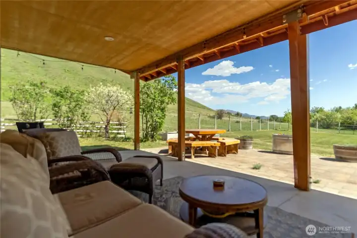 Covered back porch