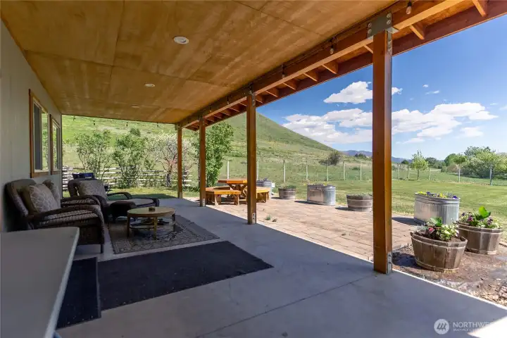 Covered back porch