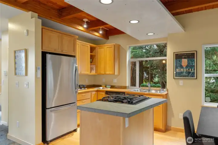 Watch the squirrels and birds play outside your window while doing the dishes.