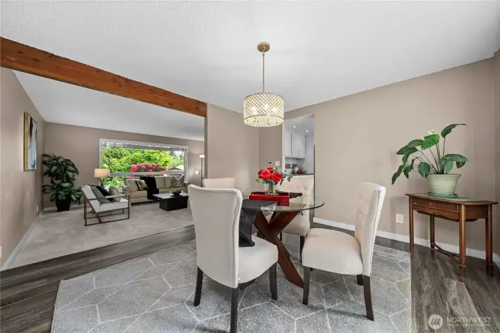 formal dining off the kitchen