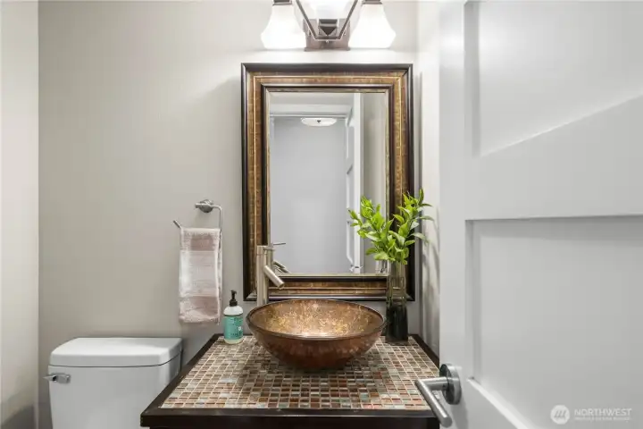 1/2 bath on the main floor