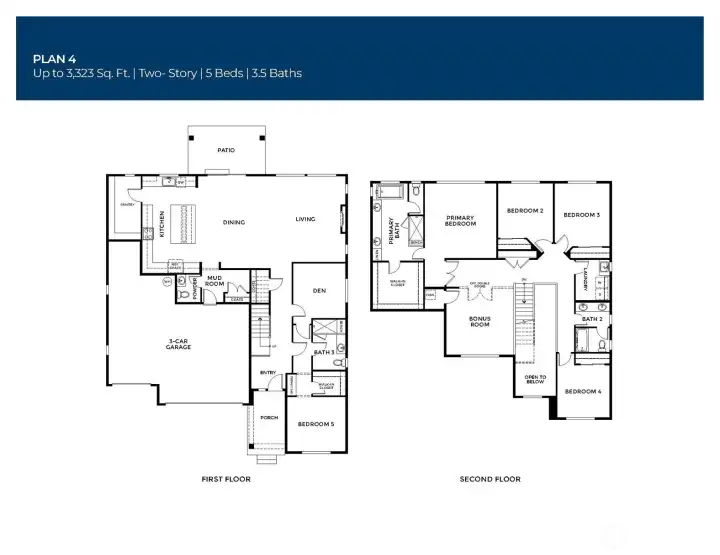5 BDRM, 3.5 BA 5 BDRM, 3.5 BA