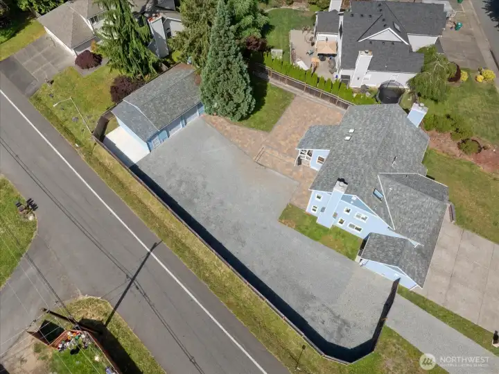 Boat pad pictured on the left of shop