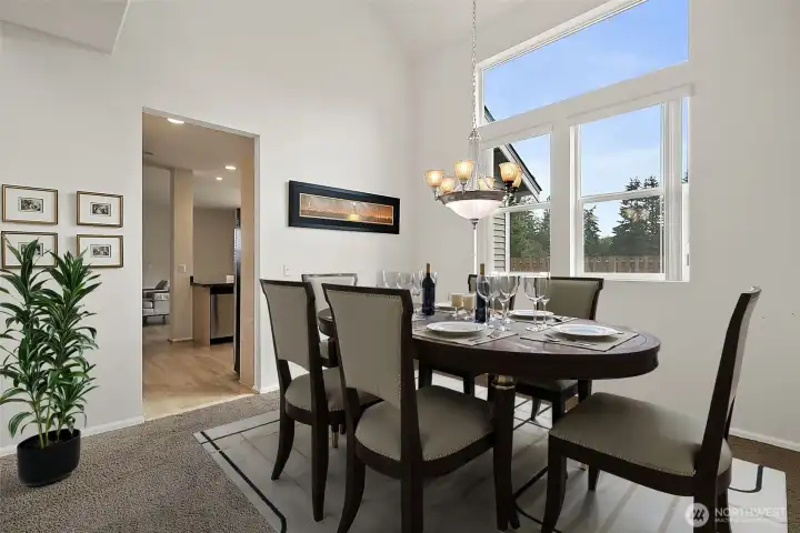 Formal Dining Room Digitally Staged Formal Dining Room Digitally Staged