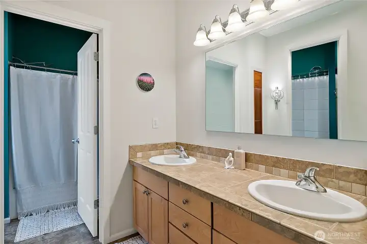 Full bath upstairs Full bath upstairs