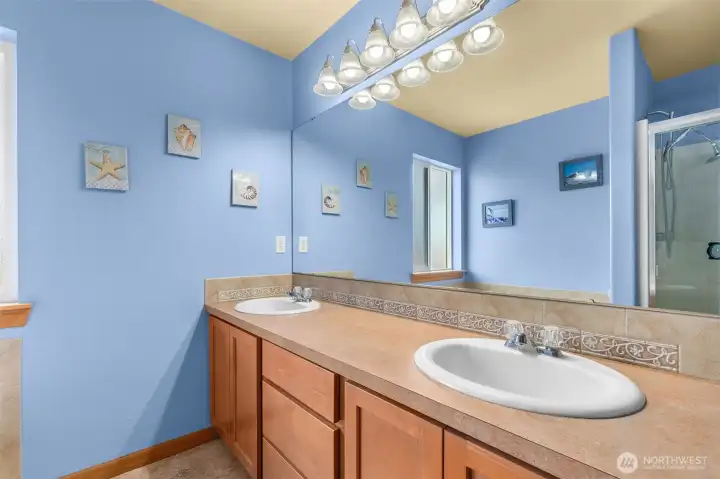 Dual Vanity in Primary Bathroom
