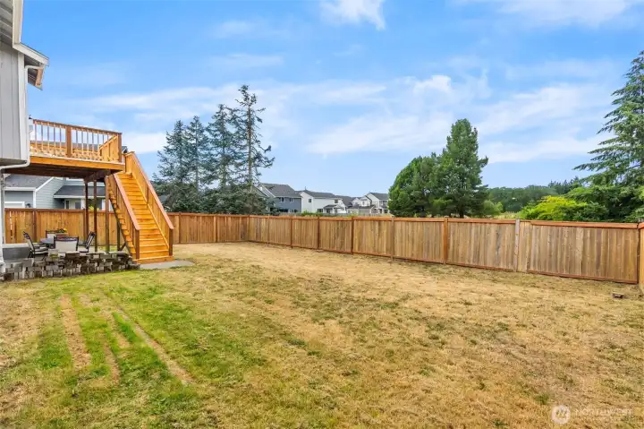 Large Fully Fenced Lot