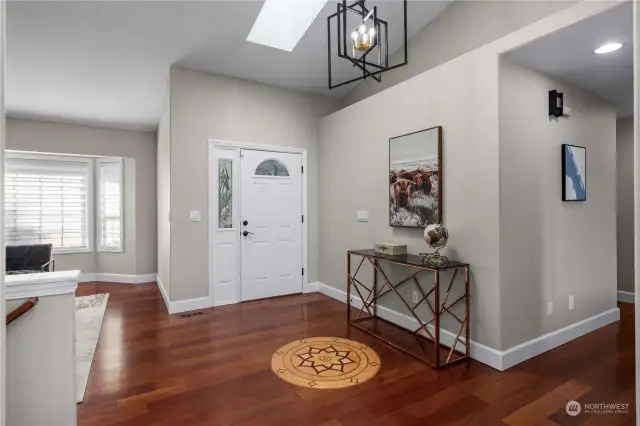 Step into luxury and style through the inviting front entryway. This meticulously designed space sets the tone for the rest of the home, offering a warm welcome to residents and guests alike.
