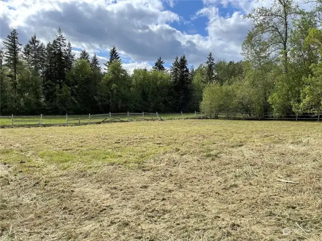 Fence along back of pasture is the property line.