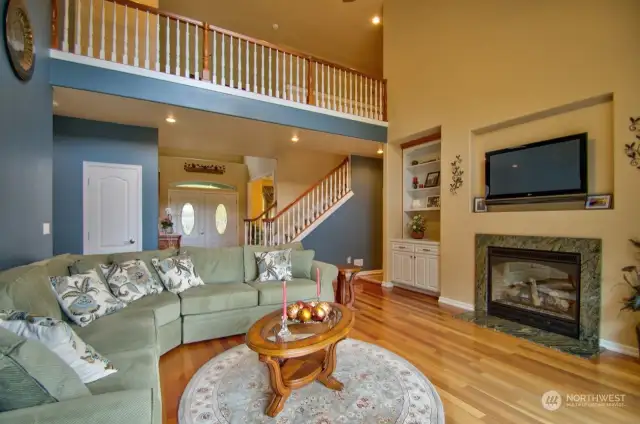 Cherry hardwood floors throughout the home. Main bedroom on main floor