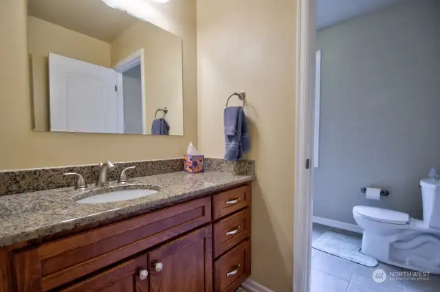 Beautiful vanity with granite tops