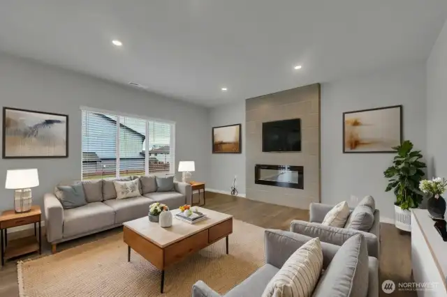 Family Room Staged