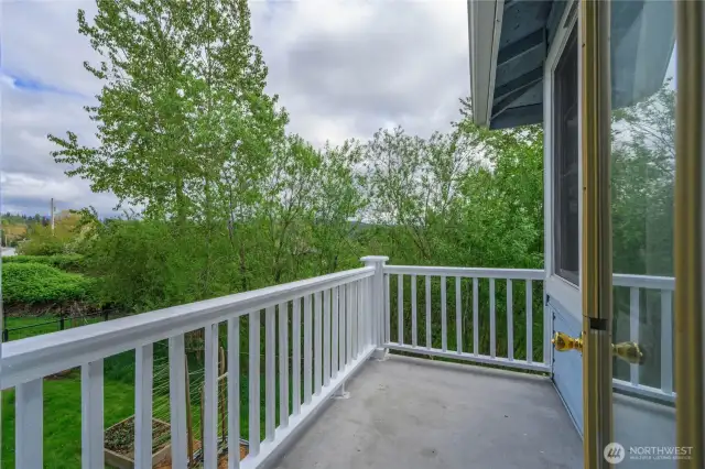 Balcony right off of primary!