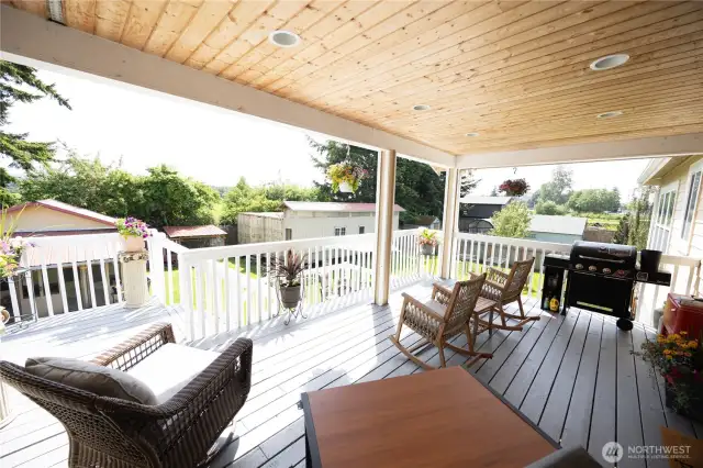 Covered deck area