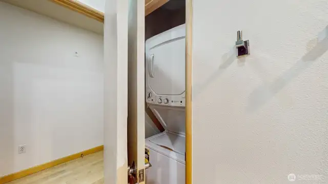 Washer dryer in bathroom