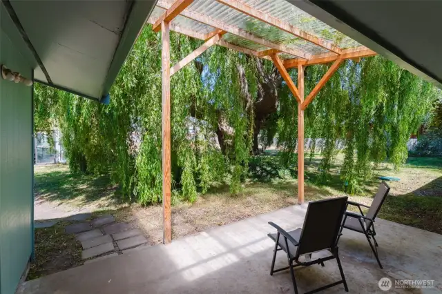 Looking out to garden area.