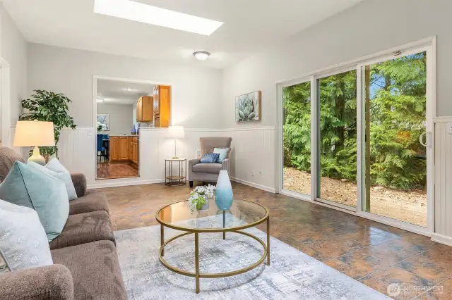 Family room had two skylights