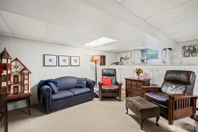 Lower-level rec room to enjoy friends and family fun gatherings.