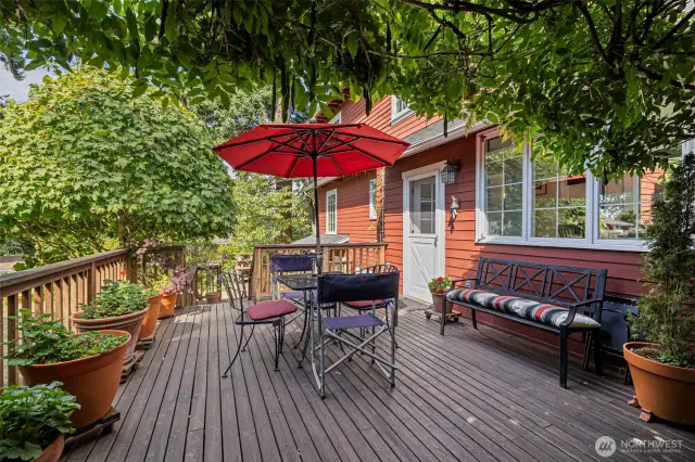 Large deck will maximize your entertainment space to the outdoors.