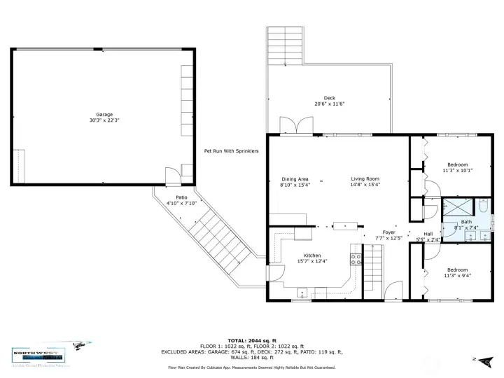 Main level floorplan