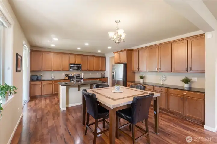 Kitchen with dining area