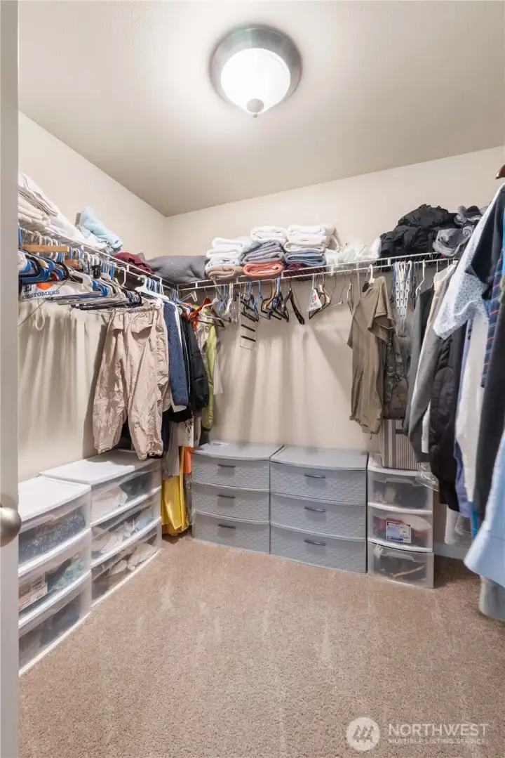 HUGE primary closet