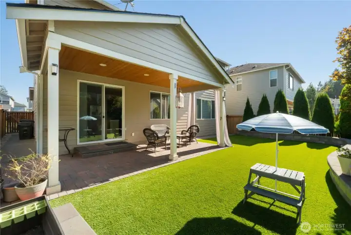 Professionally designed and constructed backyard.