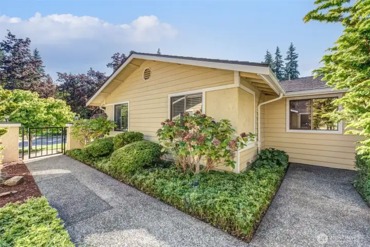 Nice Landscaping up to the front door entry.