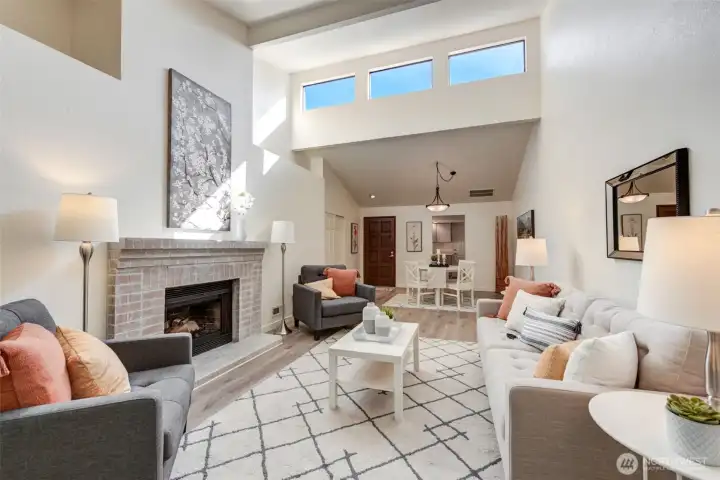 Beautiful Vaulted Living area.