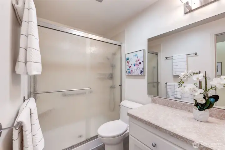 2nd Bath, with shower only