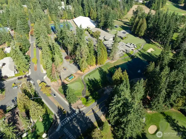 Picture of the country club, just a block away