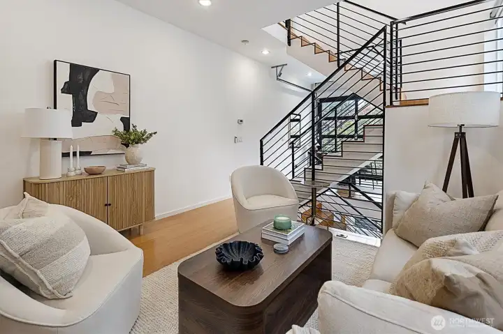 Modern detailing throughout the spaces!