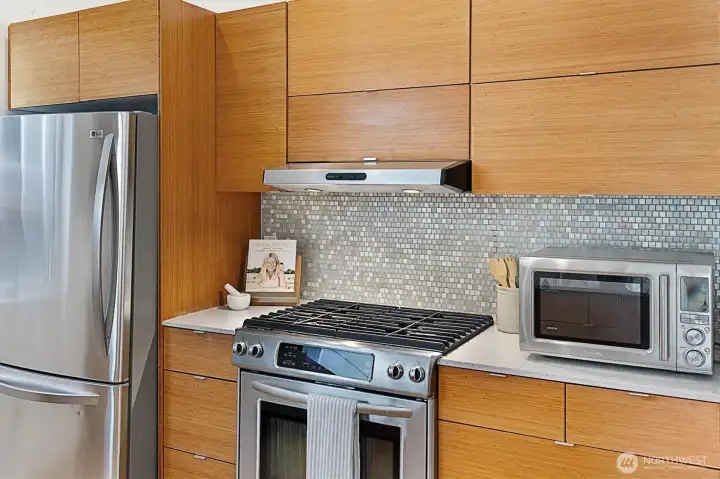 Beautiful sparkling stainless steel appliances!