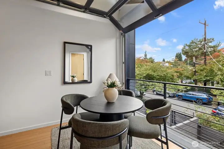 Gorgeous territorial views from this quiet, tree-lined street.