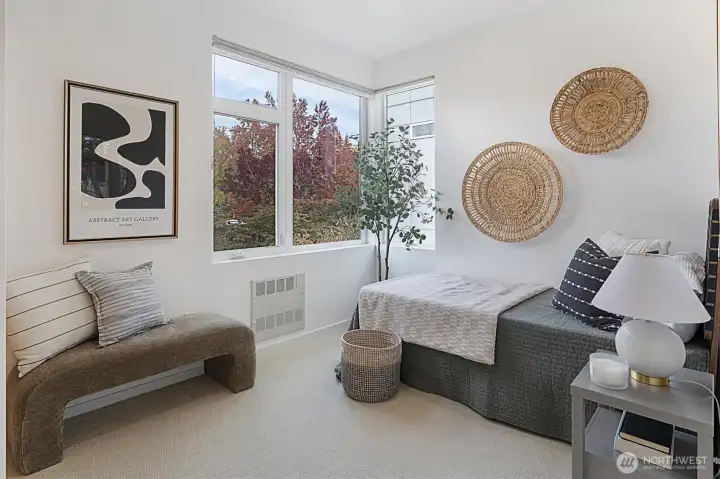 Spacious guest bedroom on the same level as the primary suite!