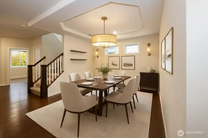 Virtually Staged-Dinning Area