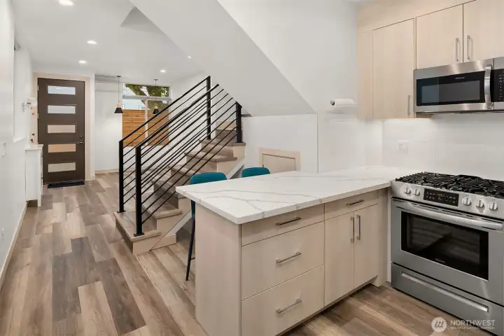 View of main floor from kitchen.