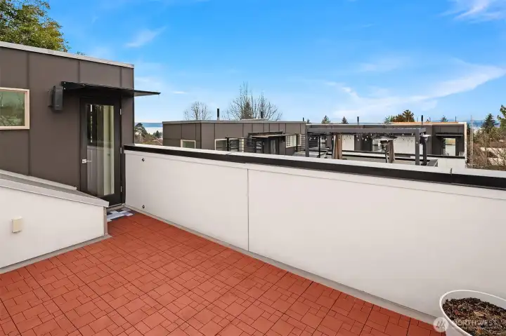 Another view of the north side rooftop deck area.