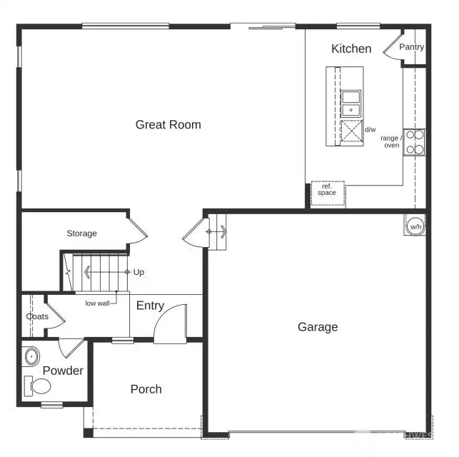 Artist Rendering Main Floor 2230 Garage R.