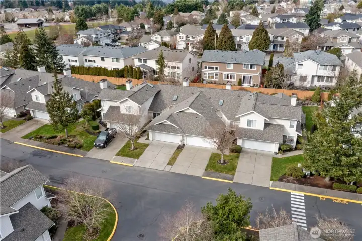 Aerial photo of condo