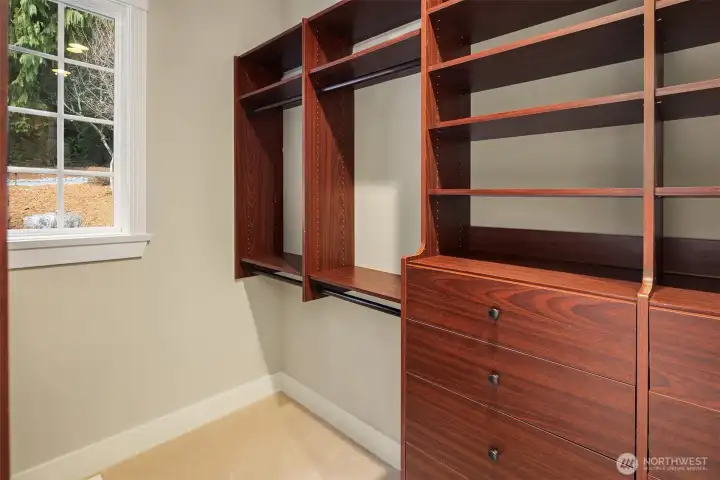 Massive walk-in closet