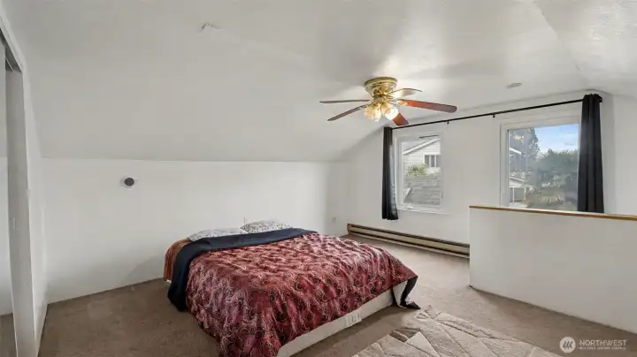 Bedroom on upper level.
