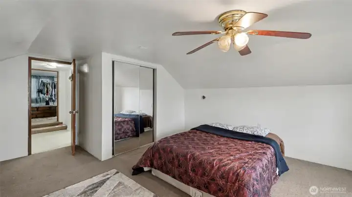 Bedroom on upper level.