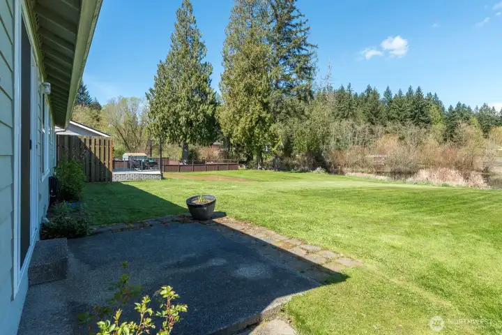 Spacious patio great for BBQ's and entertaining.