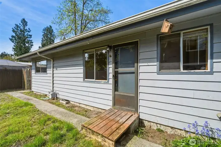 This is the back entry door.