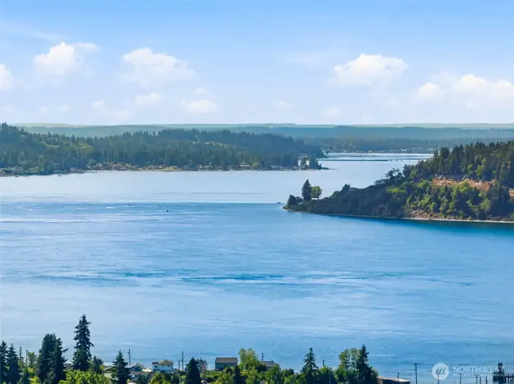 Here is a gorgeous view of Puget Sound. You can easily access nearby beaches and waterfront parks from your new home.