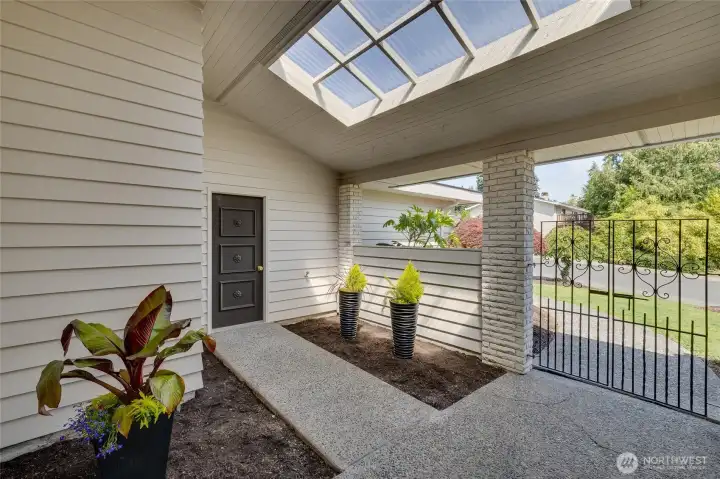 Design this space however you want. It gets wonderfully filtered light. This door leads to the large two-car garage. Design this space however you want. It gets wonderfully filtered light. This door leads to the large two-car garage.