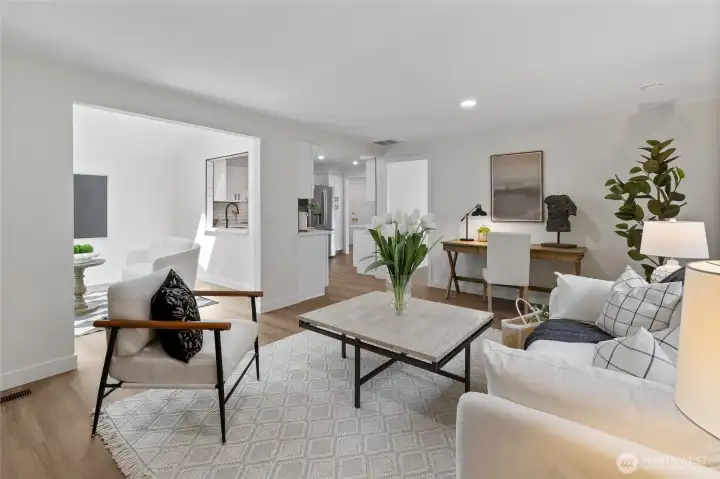 This open floorplan let's everyone be part of the action. This open floorplan let's everyone be part of the action.