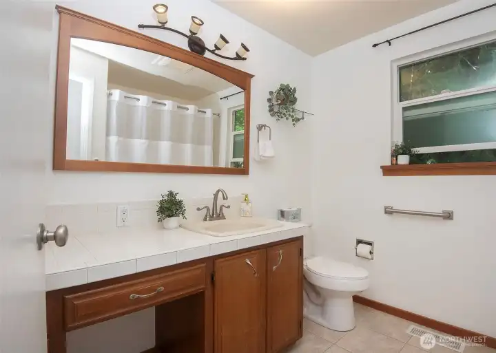 Hallway bathroom on main floor.